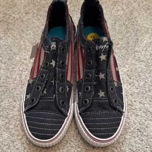 Blowfish Navy Star Slip-On Sneakers